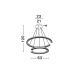 Pendule, Lustre suspendate - Lustra LED suspendata design circular ELMO