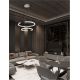 Pendule, Lustre suspendate - Lustra LED suspendata design circular ELMO