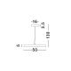 Pendule, Lustre suspendate - Lustra LED suspendata design modern VETRO auriu, D-50cm