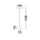 Lampadare - Lampa de podea LED design modern VETRO alb, D-40cm