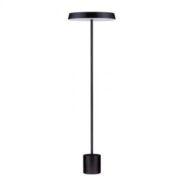 Lampadare - Lampa de podea LED design modern VETRO negru, D-40cm