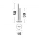 Veioze - Lampa de masa LED design modern INTEC, alb