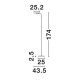 Lampadare - Lampa de podea LED design modern SINKRO, alb