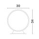 Stalpi - Stalp de exterior pentru terasa sau gradina, MIB H-34cm