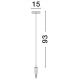 Tarusi - Tarus LED modern iluminat exterior ambiental IP65 NAWA H-93cm