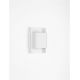 Aplice - Aplica LED iluminat ambiental perete exterior IP54 POLLY alba