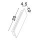Aplice - Aplica LED ambientala de exterior IP65 LUNA L-30cm
