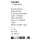 Stalpi - Stalp LED de exterior pentru terasa sau gradina, SASSO H-40cm
