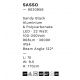 Stalpi - Stalp LED de exterior pentru terasa sau gradina, SASSO H-170cm