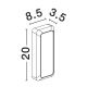 Aplice - Aplica de perete LED pentru iluminat exterior IP54 APPIA