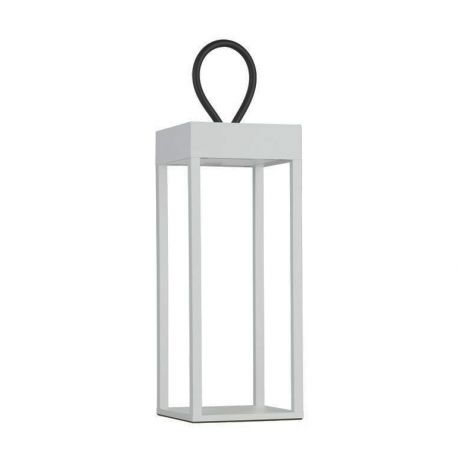 Lampi decorative si solare - Lampa decorativa de exterior LED portabila LUCIA alb