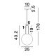 Pendule, Lustre suspendate - Pendul LED stil modern NOSTOS albastru