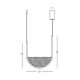 Pendule, Lustre suspendate - Lustra design modern LED DECO auriu/ sampanie