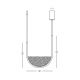Pendule, Lustre suspendate - Lustra design modern LED DECO negru/ gri deschis