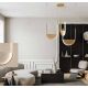 Pendule, Lustre suspendate - Lustra design modern LED DECO auriu/ sampanie