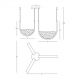 Pendule, Lustre suspendate - Lustra design modern LED DECO auriu/ sampanie