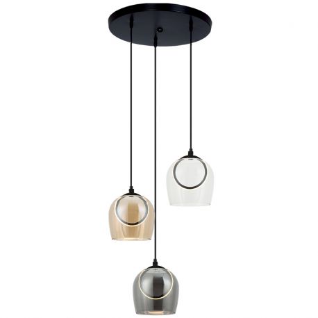Pendule, Lustre suspendate - Lustra cu 3 pendule design modern LED LIGHT