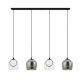 Pendule, Lustre suspendate - Lustra cu 4 pendule design modern LED LIGHT
