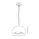 Pendule, Lustre suspendate - Lustra design modern decorativ FIBERGLASS 60cm