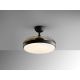Lustre cu ventilator - Lustra LED cu Ventilator si telecomanda, lame retractabile Venturi negru