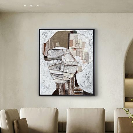 Decoratiuni perete - Tablou / Basorelief decoratiune perete Geomia 94X124cm