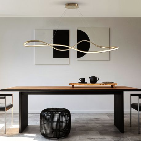 Pendule, Lustre suspendate - Lustra suspendata LED CCT si telecomanda Lia