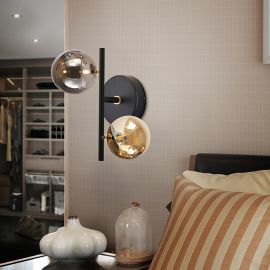 Aplice, corpuri de iluminat pentru pereti - Aplica de perete design modern Dark 2L