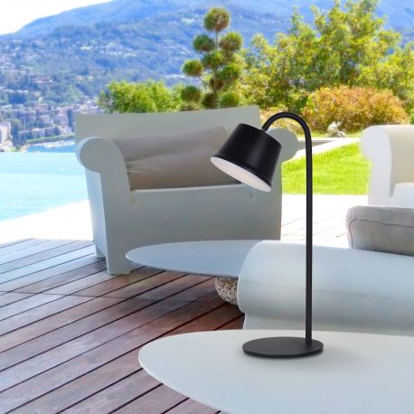Lampi decorative si solare - Lampa LED portabila exterior/interior IP54 Cuco neagra