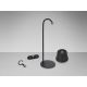 Lampi decorative si solare - Lampa LED portabila exterior/interior IP54 Cuco neagra