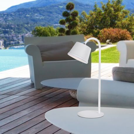 Lampi decorative si solare - Lampa LED portabila exterior/interior IP54 Cuco alba