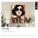 Tablouri - Tablou de perete decorativ Orange 90x120cm