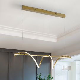 Pendule, Lustre suspendate - Lustra LED suspendata design modern Asure auriu
