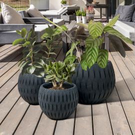 Ghivece - Set de 3 jardiniere decorative Yuca