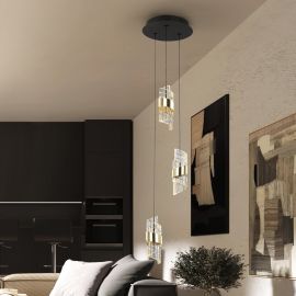 Pendule, Lustre suspendate - Lustra LED suspendata design elegant Iliada 3L