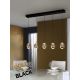 Pendule, Lustre suspendate - Lustra cu 5 pendule LED design modern Rocio negru/auriu