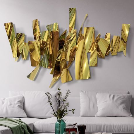 Decoratiuni perete - Decoratiune de perete XXL design decoratiov lux Fracture