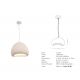 Pendule, Lustre suspendate - Lustra/Pendul design modern decorativ FIBERGLASS 30cm
