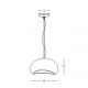 Pendule, Lustre suspendate - Lustra/Pendul design modern decorativ FIBERGLASS 30cm