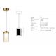 Pendule, Lustre suspendate - Pendul LED dimabil design modern decorativ Luxury auriu