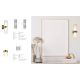 Plafoniere cu spoturi, Spoturi aplicate - Mini Plafoniera/Spot LED aplicat design modern decorativ Luxury auriu
