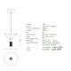 Pendule, Lustre suspendate - Pendul LED design modern decorativ Newy negru