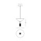 Pendule, Lustre suspendate - Pendul LED design modern decorativ Newy negru