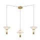 Lustra LED suspendata design modern decorativ Newy 3L aurie