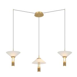 Pendule, Lustre suspendate - Lustra LED suspendata design modern decorativ Newy 3L aurie