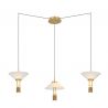 Lustra LED suspendata design modern decorativ Newy 3L aurie