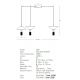 Pendule, Lustre suspendate - Lustra LED suspendata design modern decorativ Newy 3L aurie