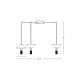Pendule, Lustre suspendate - Lustra LED suspendata design modern decorativ Newy 3L aurie