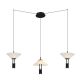 Lustra LED suspendata design modern decorativ Newy 3L negru