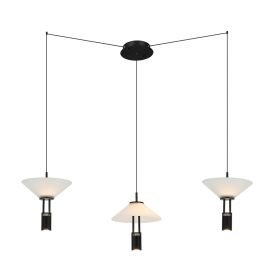 Pendule, Lustre suspendate - Lustra LED suspendata design modern decorativ Newy 3L negru