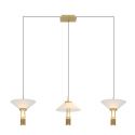 Lustra LED suspendata design modern decorativ Newy 3L aurie